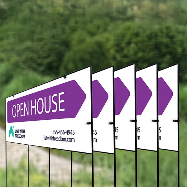 ListWithFreedom OPEN HOUSE Yard Signs