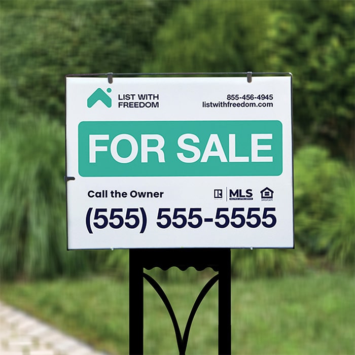 ListWithFreedom FOR SALE Yard Sign
